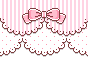 pink lacy bow