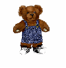 Bear Wearing Overalls