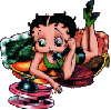Betty Boop talking on the phone