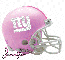 New York Giants Pink Helmet with Name