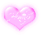Heather in pink blinking heart 2