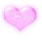 DeeJay in a pink blinking heart white