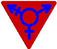Transgender Symbol - Red